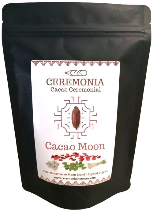 CACAO CEREMONIAL CACAO MOON 250g Mezcla Femenina de Cacao Ceremonial, Cacao de Venezuela.