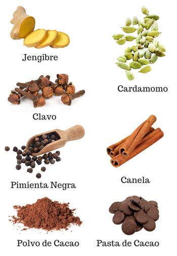 CACAO CEREMONIAL CHAI CACAO BOX, Chai Cacao Gift Box, Cocoa Seeds, Palo Santo et Maya Bol. 5