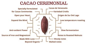CACAO CEREMONIAL CHAI CACAO BOX, Chai Cacao Gift Box, Cocoa Seeds, Palo Santo et Maya Bol. 8