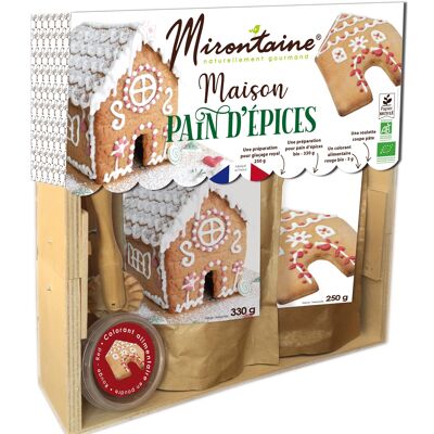 Organic gingerbread house box
