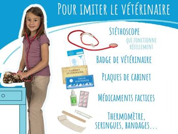Si j'étais Ie vétérinaire - Jeu d'imitation éducatif made in France- inspiration Montessori et Freinet 4