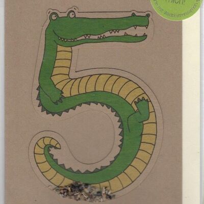 Seed plug card - five