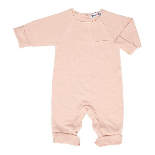 Baby suit pocket pink