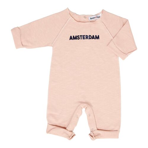 Baby sweat suit Amsterdam pink 3