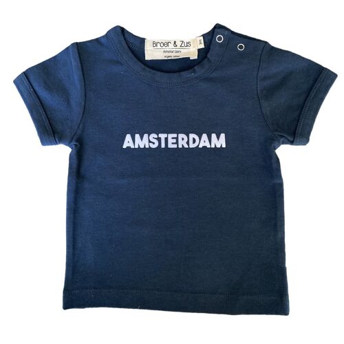 1 Baby t-shirt Amsterdam navy