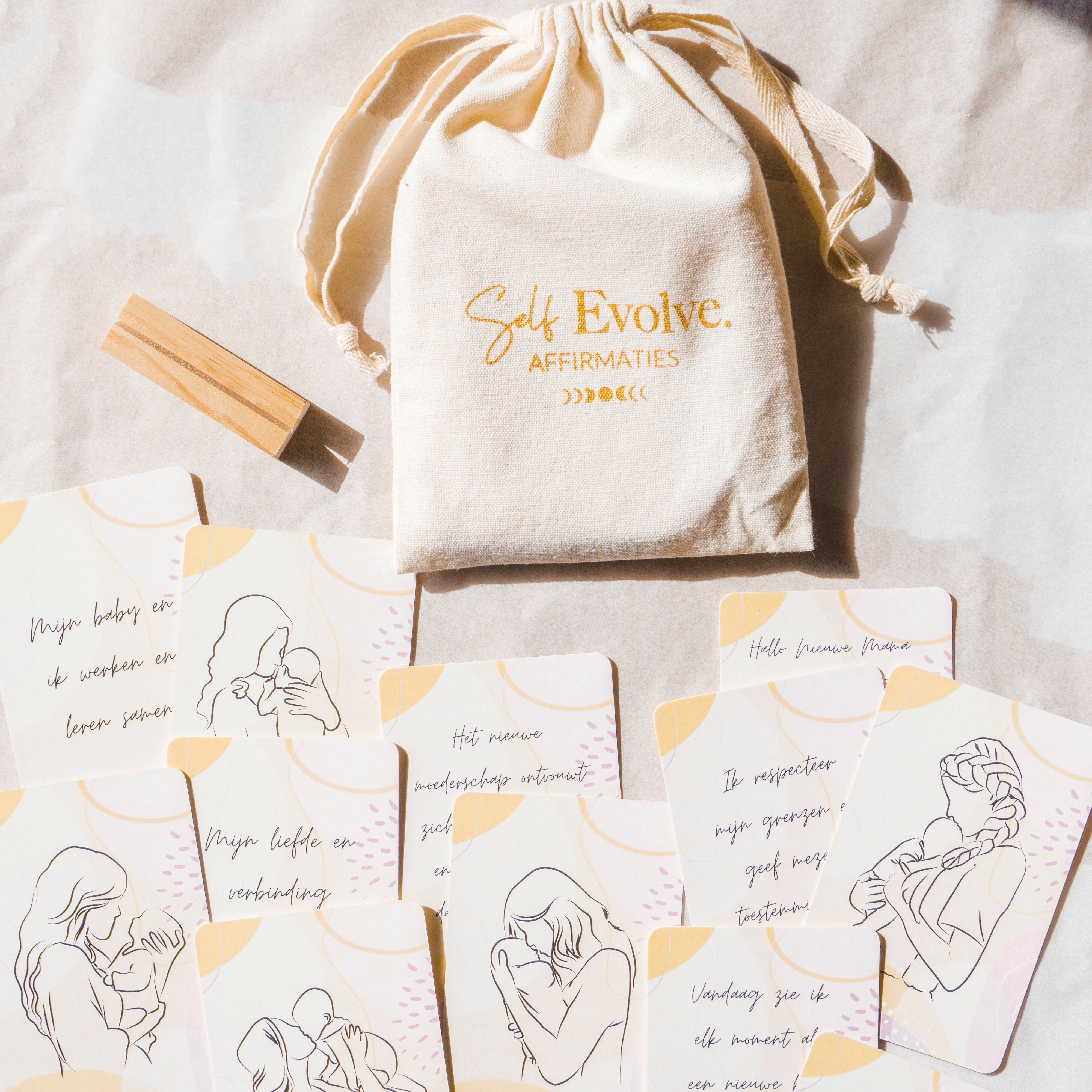 Carte di affermazione della gravidanza Potenti gravidanza e parto - olandese