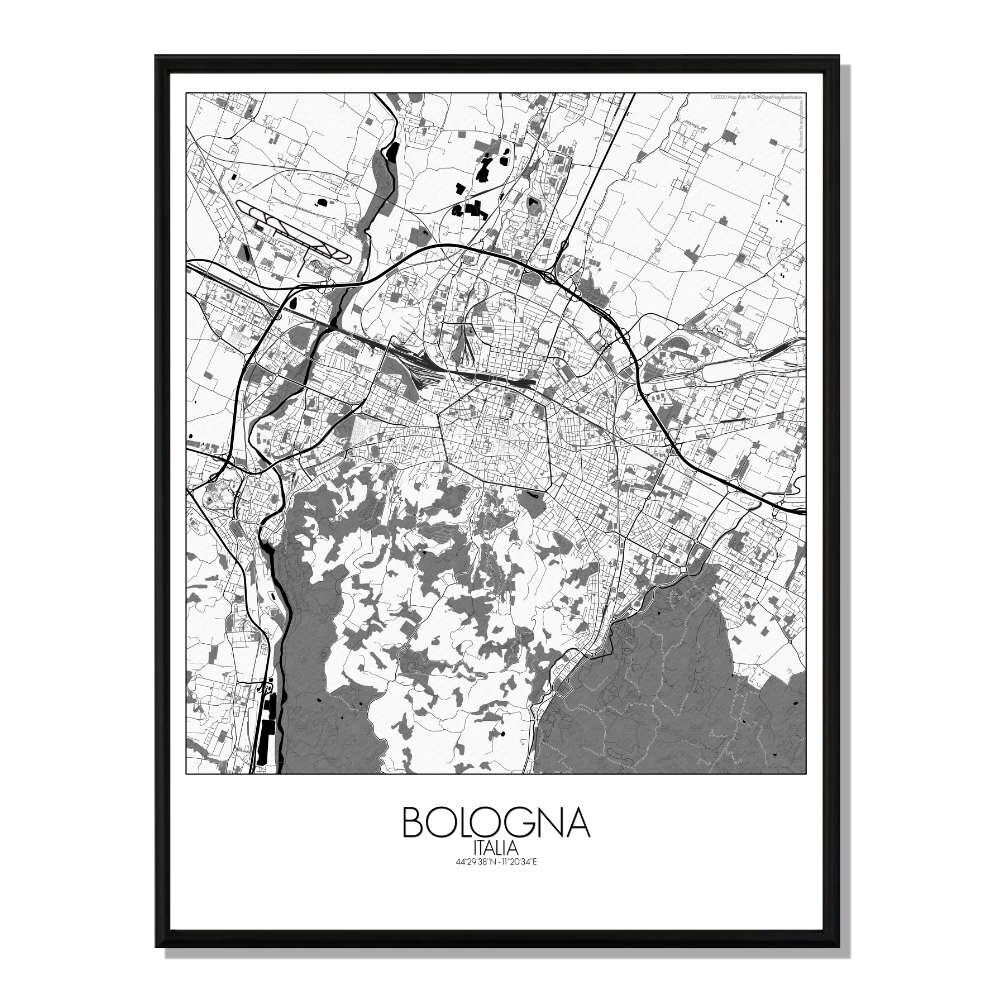 Poster Bologna City Map City Map 40x50cm
