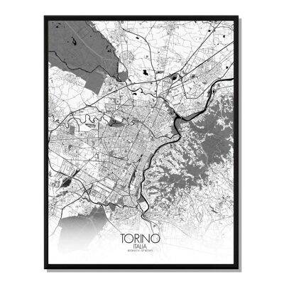 Poster Turin City Map City Map 40x50cm