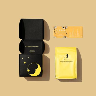 Floral 30%-caffeine Coffee Bean 300g (Ethiopia Djimma x Mexico Decaf)
