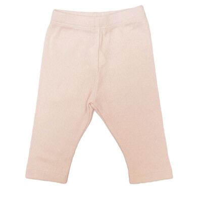 baby 1 legging roze rib