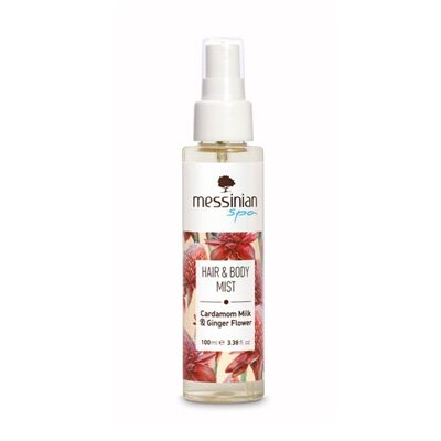Latte di cardamomo e spray per corpo e capelli ai fiori di zenzero Messinian Spa