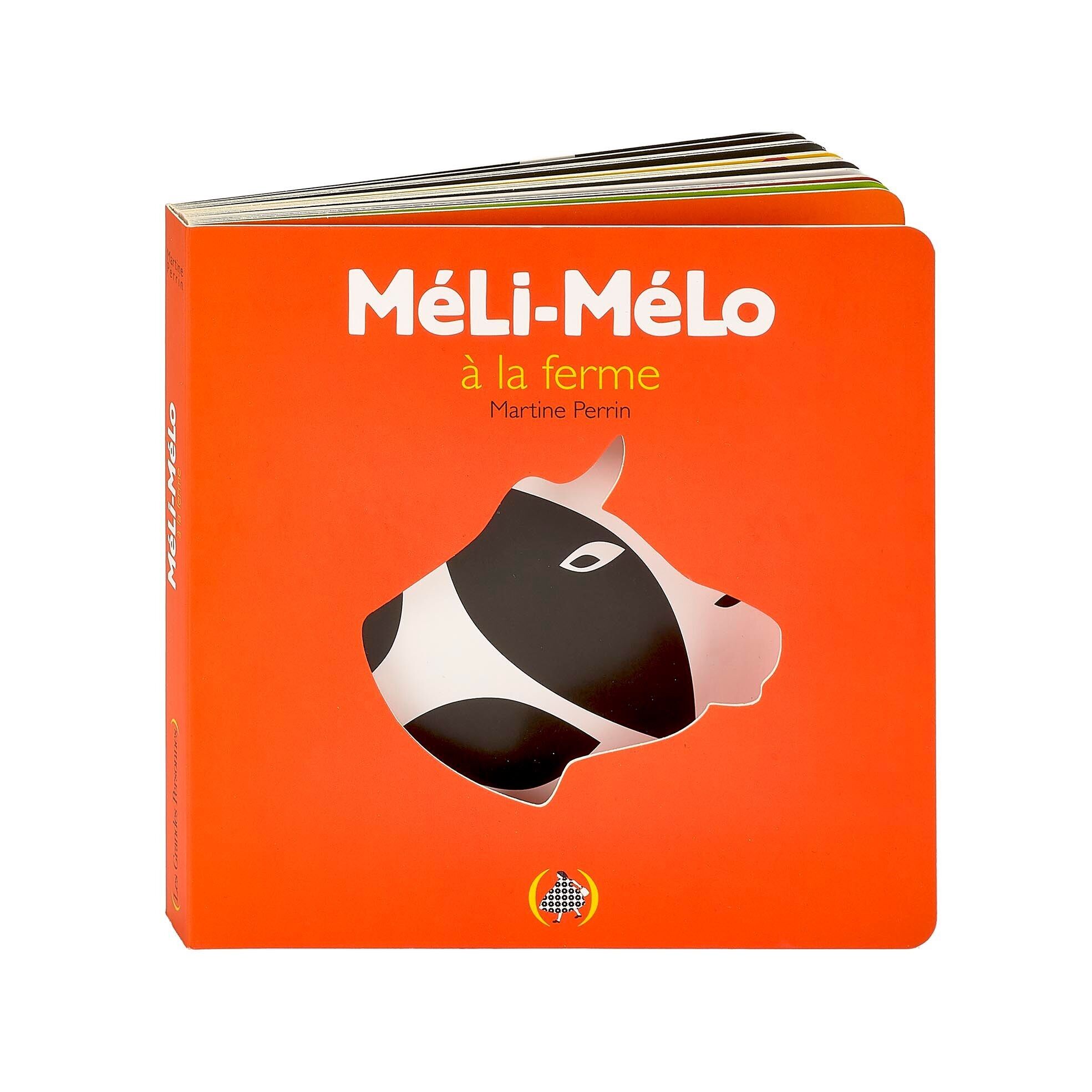 Miscuglio alla fattoria/libro per bambini/pagine con ritagli