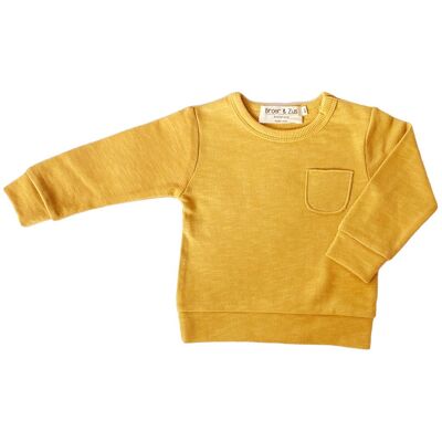 Sweater pocket mustard 4