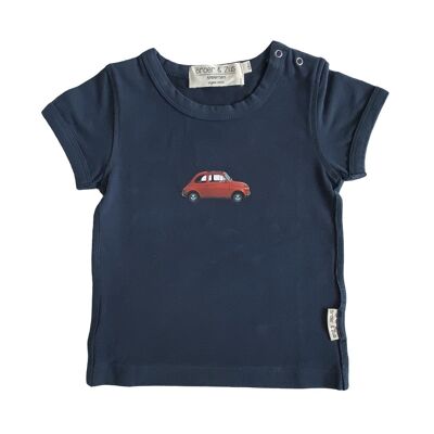 Baby t-shirt navy Fiat500 2