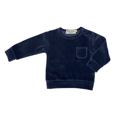 Sweater baby velvet navy 4