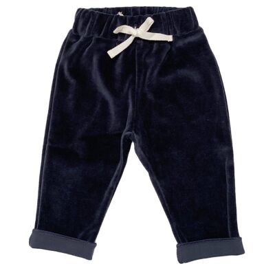 Pants baby velvet navy