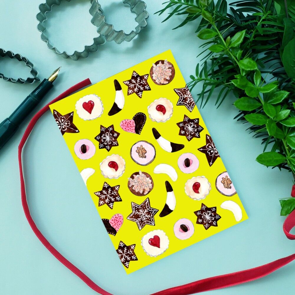 Postal galletas amarillas