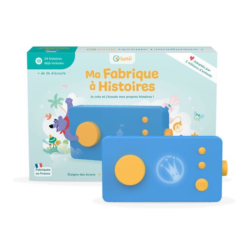 Lunii – Ma Fabrique à Histoires Bleue – Conteuse interactive pour enfants dès 3 ans