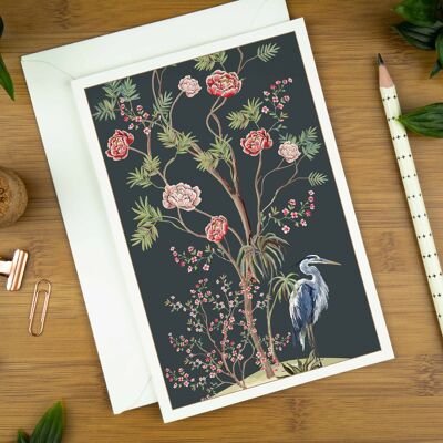 Birds & Blossoms, Greeting Card, No.1.