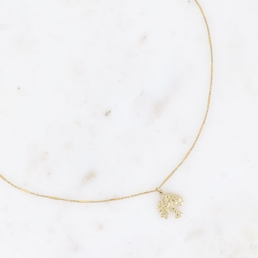 Necklace - tree of life pendant in stainless steel