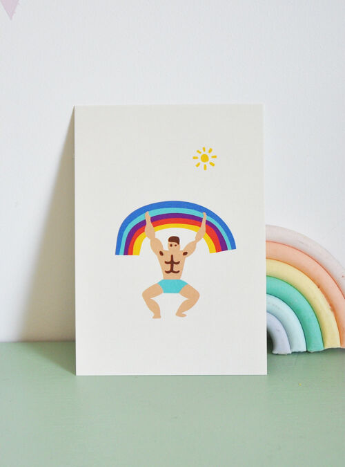 Carte postale RAINBOW MAN