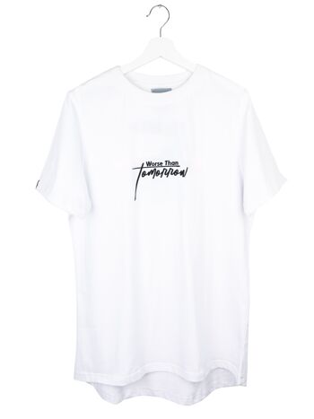T-shirt blanc signature 1