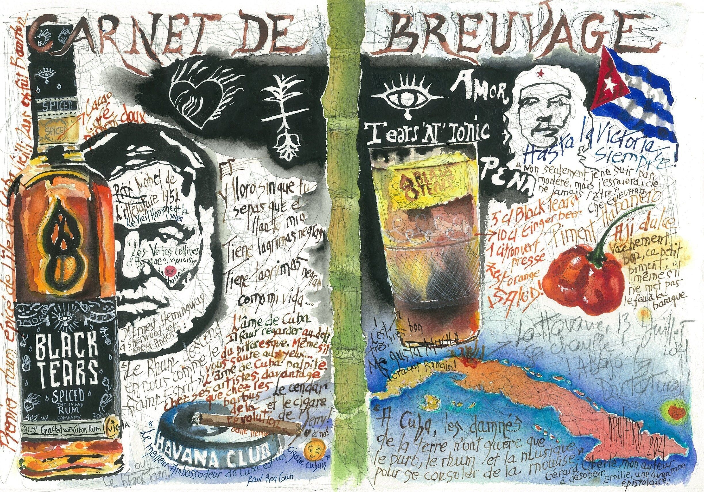 Carnet de Breuvage - Black Tears