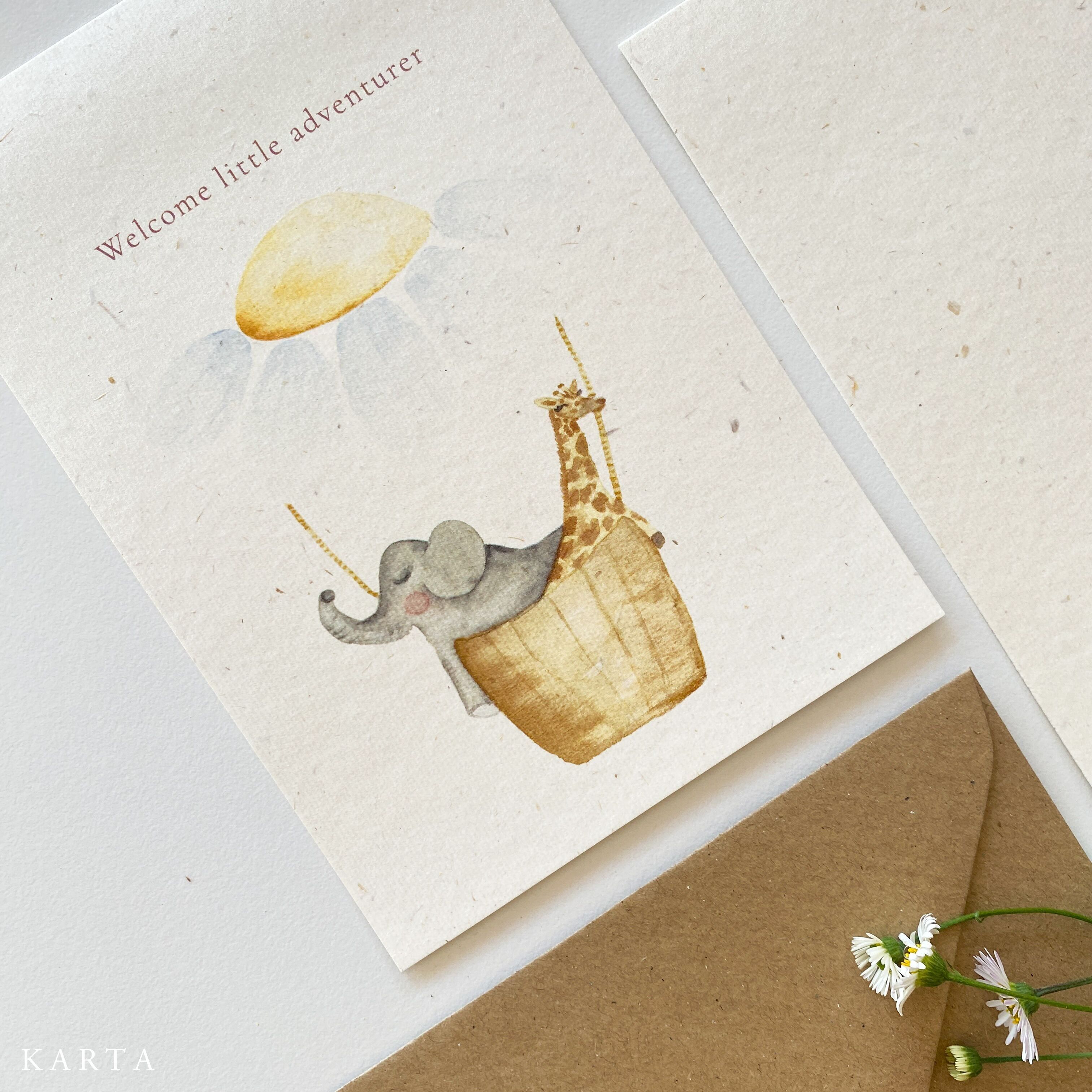 Glückwunschkarte - Animal Flight Express