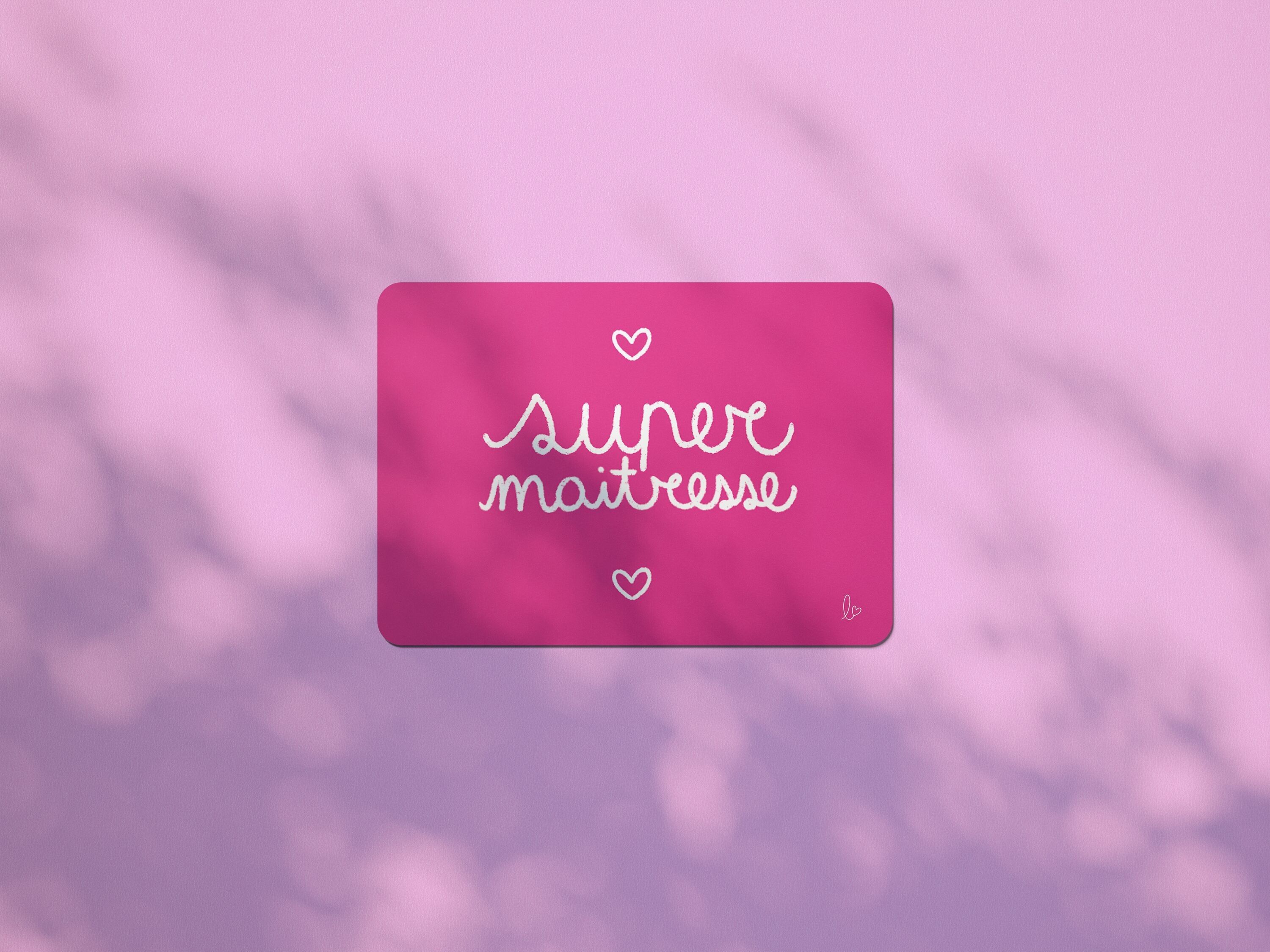 Super padrona! biglietto centrotavola - prodotto in Francia - biglietto di ringraziamento