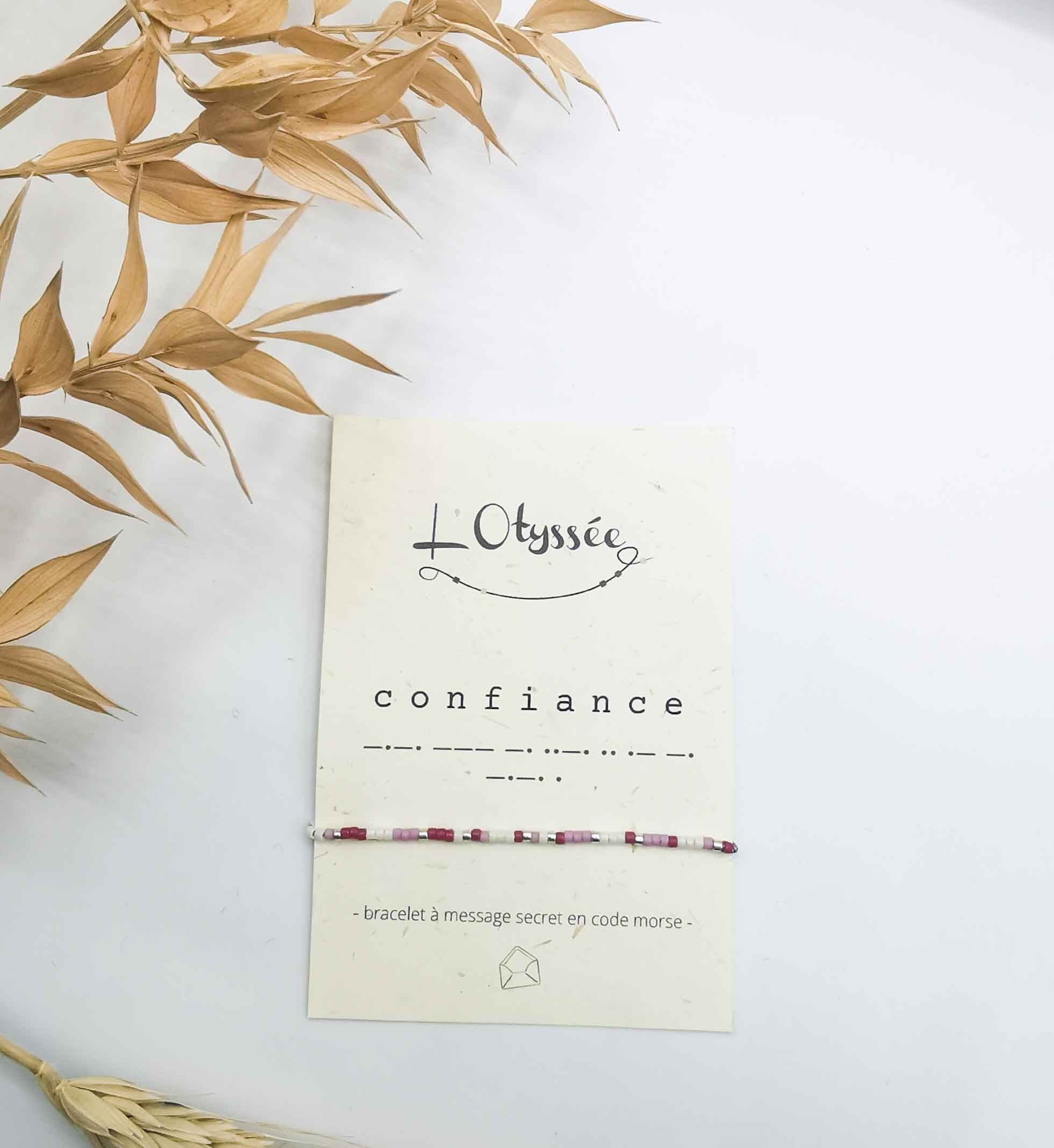 Bracciale con messaggio di fiducia