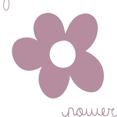 Potere dei fiori! - illustrazione - poster - bambini - casa - stile di vita - prodotto in Francia