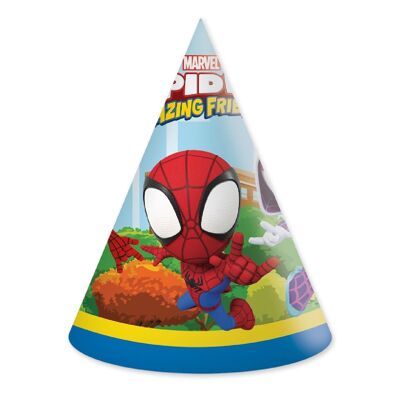 Spidey & His Amazing Friends Chapeaux De Fête x6