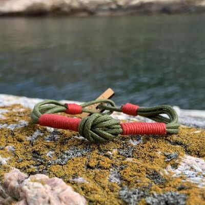 CleanSea Bracelet - Green/Red