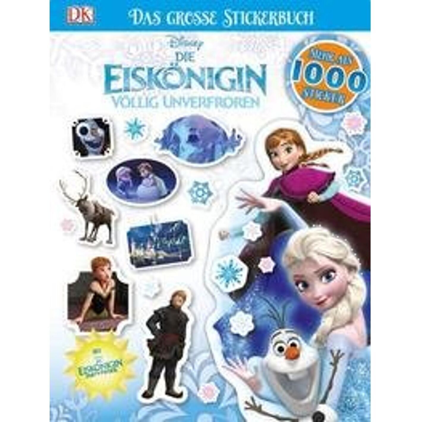 Libro infantil alemán Disney Die Eiskönigin Stickerbuch