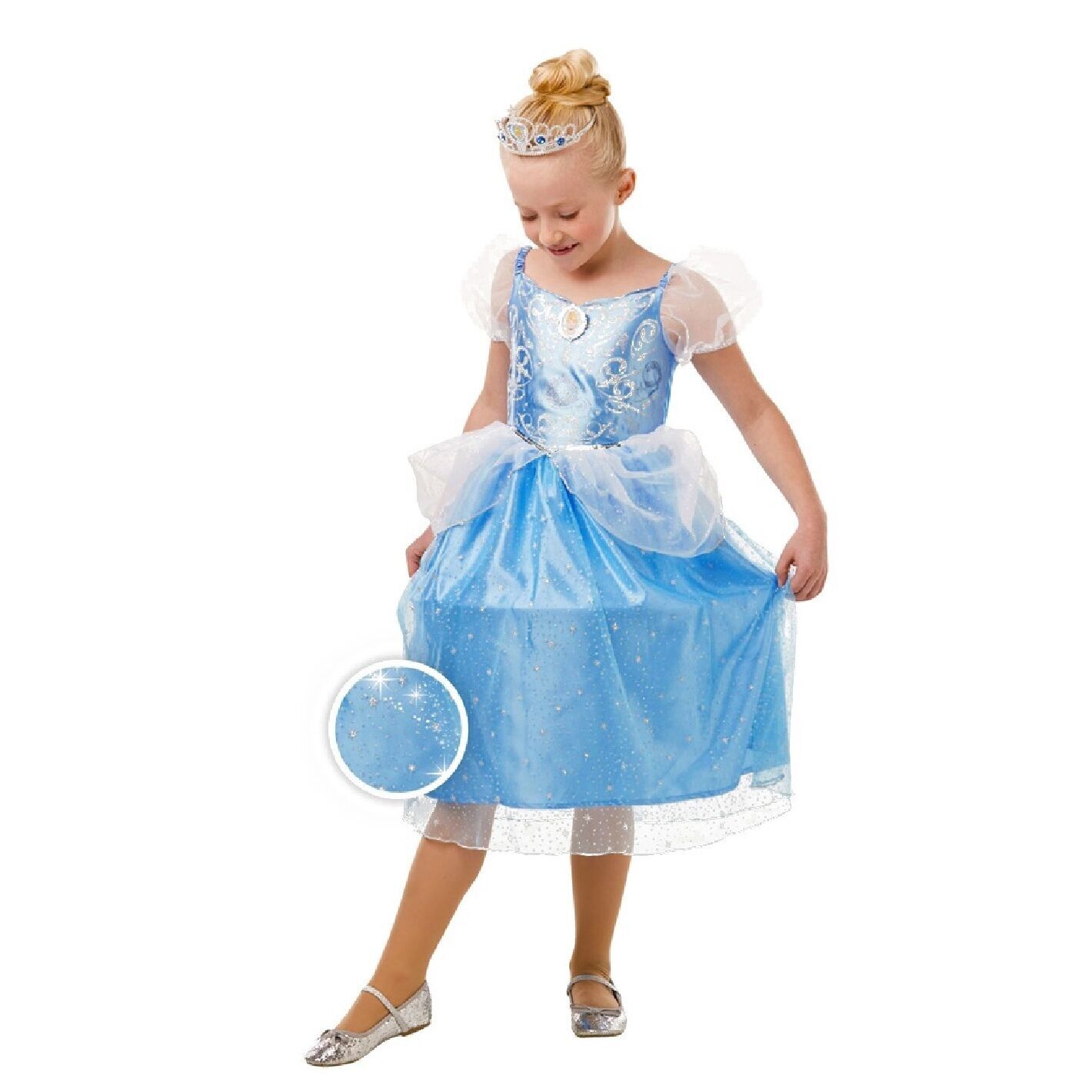 Disfraz infantil Cenicienta Disney Glitter 7-8 años