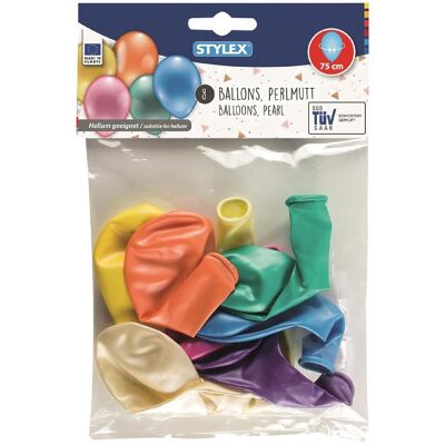 8 Palloncini Perlati 75 Cm