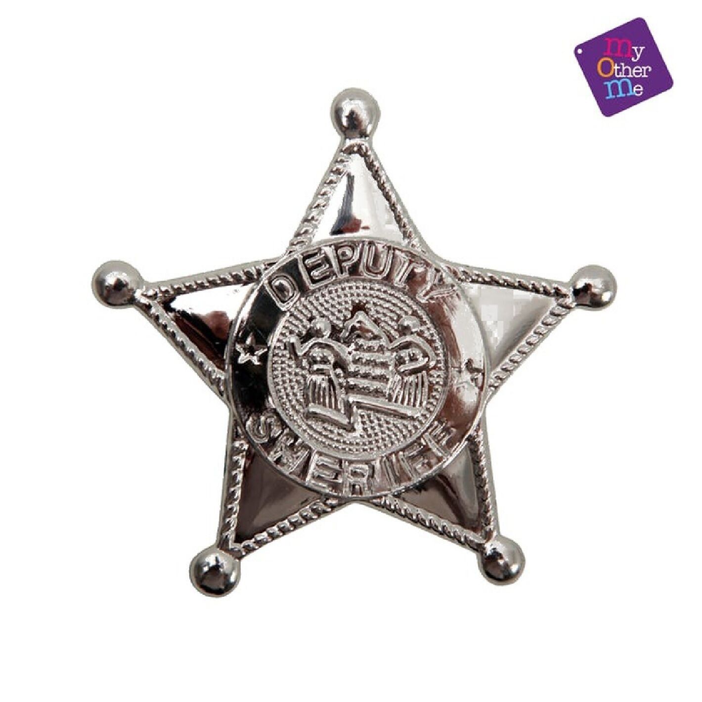 PVC Sheriff Star 8 Cm - Costume Accessory