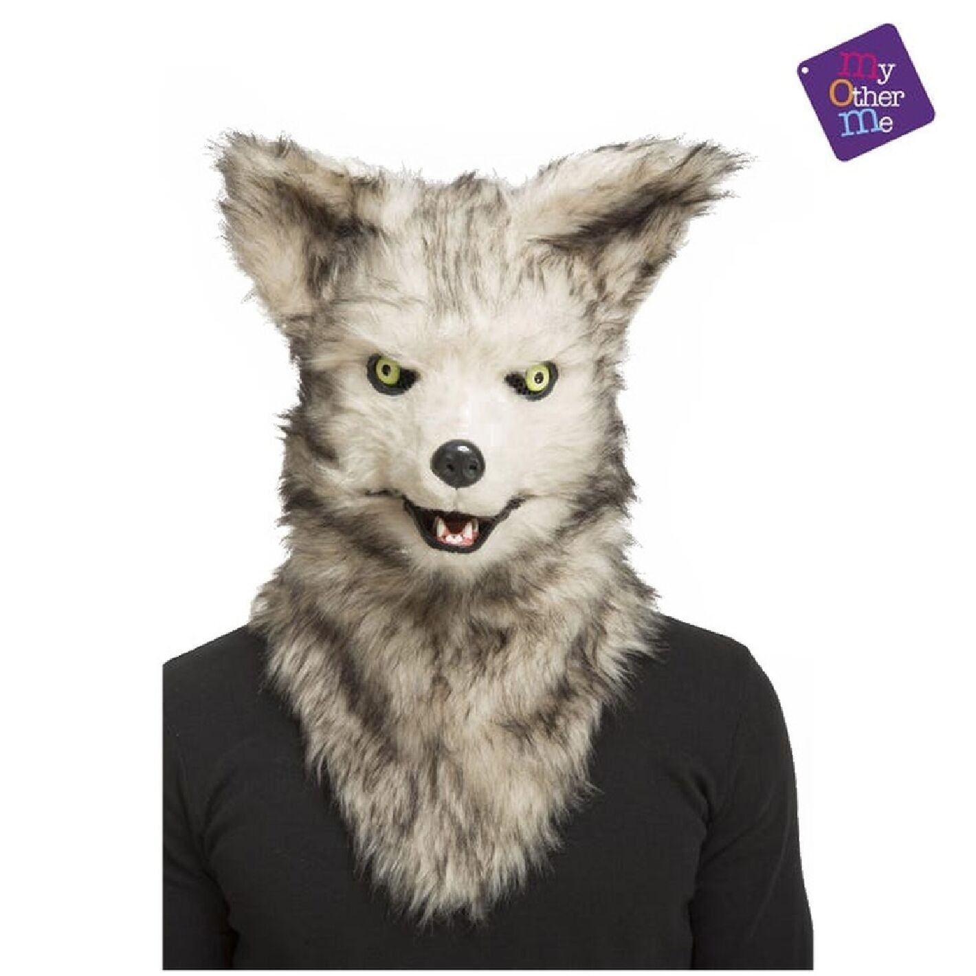 Máscara de Lobo Talla Única - Accesorio para Disfraces