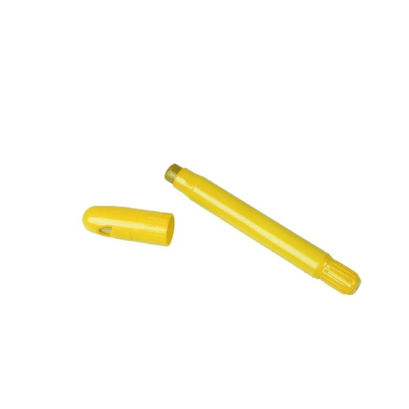 Screw Cap Pencil / Yellow - Fancy Dress Accessory