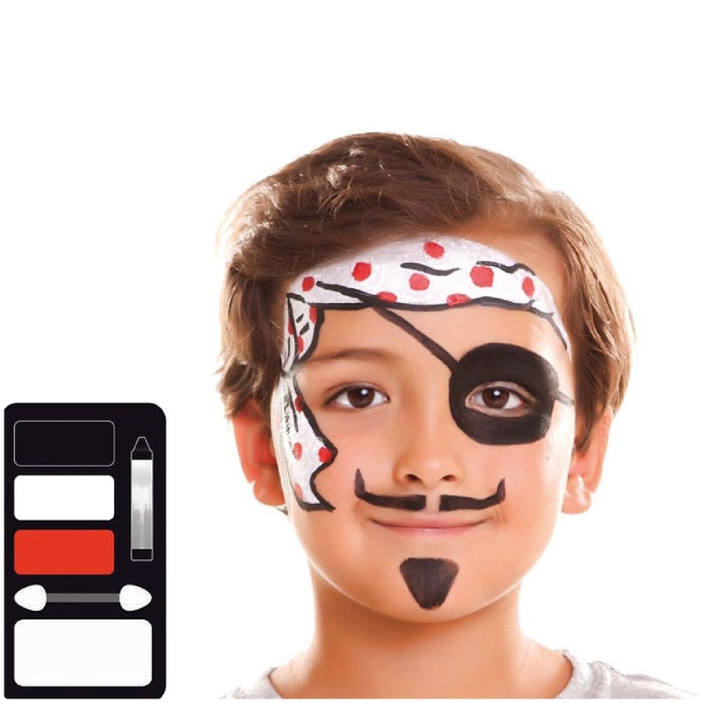 Pirate Boy Child Costume Makeup 24x20 Cm