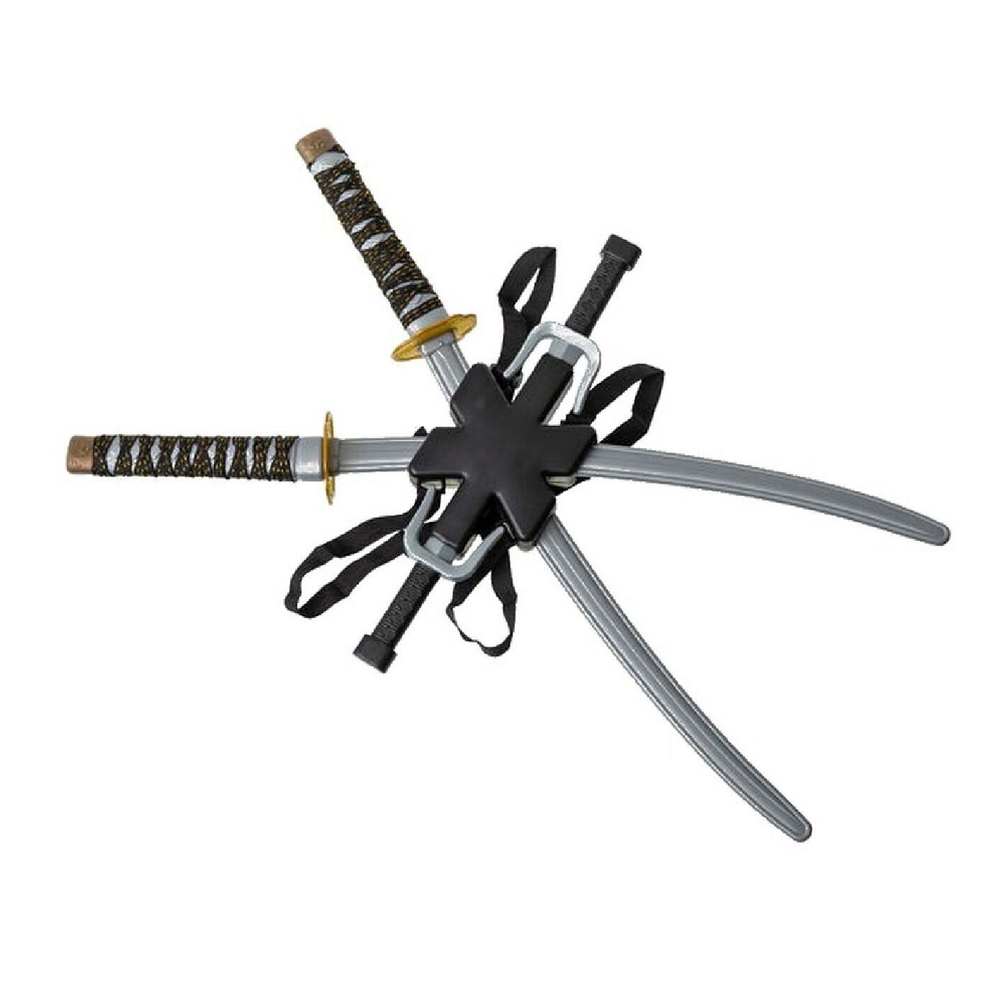 Double Ninja Sword 80x18 Cm - Costume Accessory