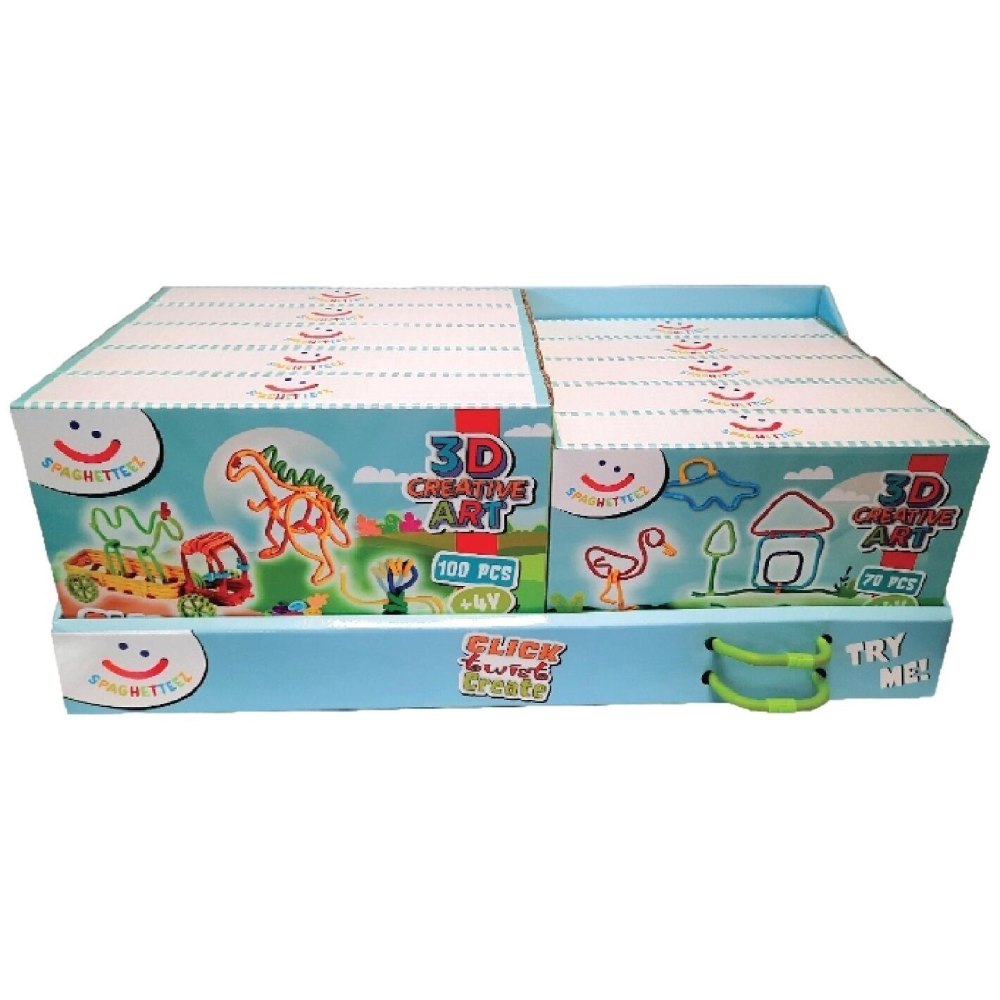 Spaghetteez Try Me Display Konstruktionsspiel