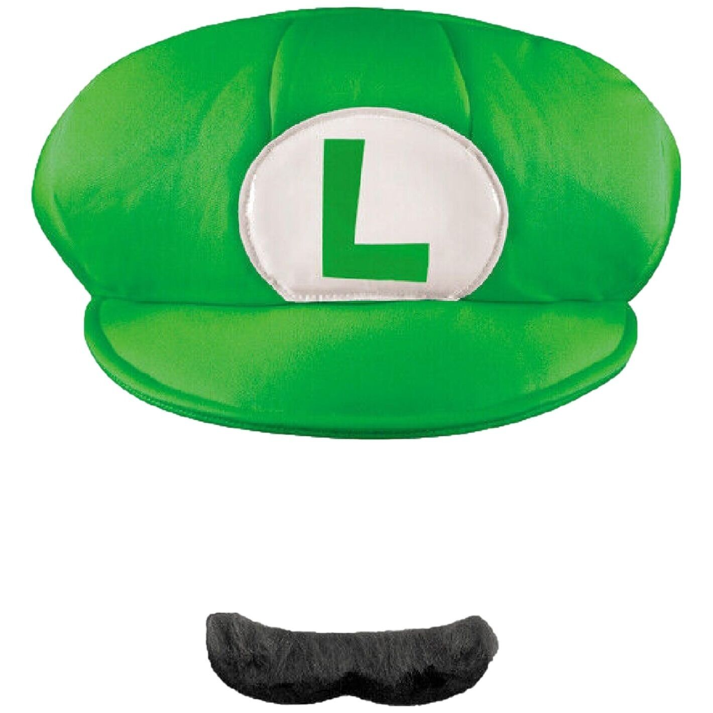 Super Mario Hat & Mustache Luigi Adult
