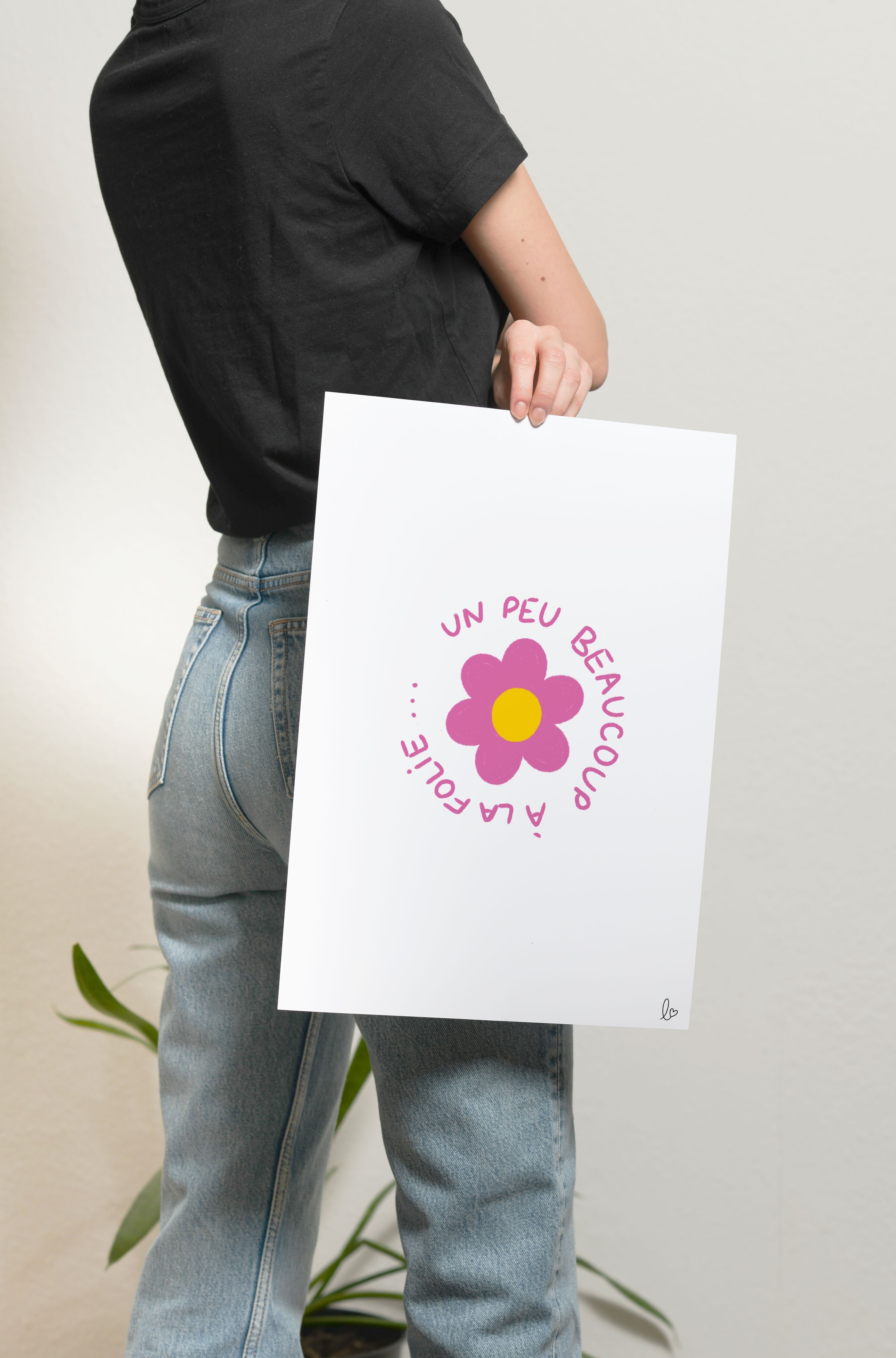 Ein bisschen, viel, verrückt! - Illustration - Poster - Kinder - Zuhause - Lebensstil - hergestellt in Frankreich