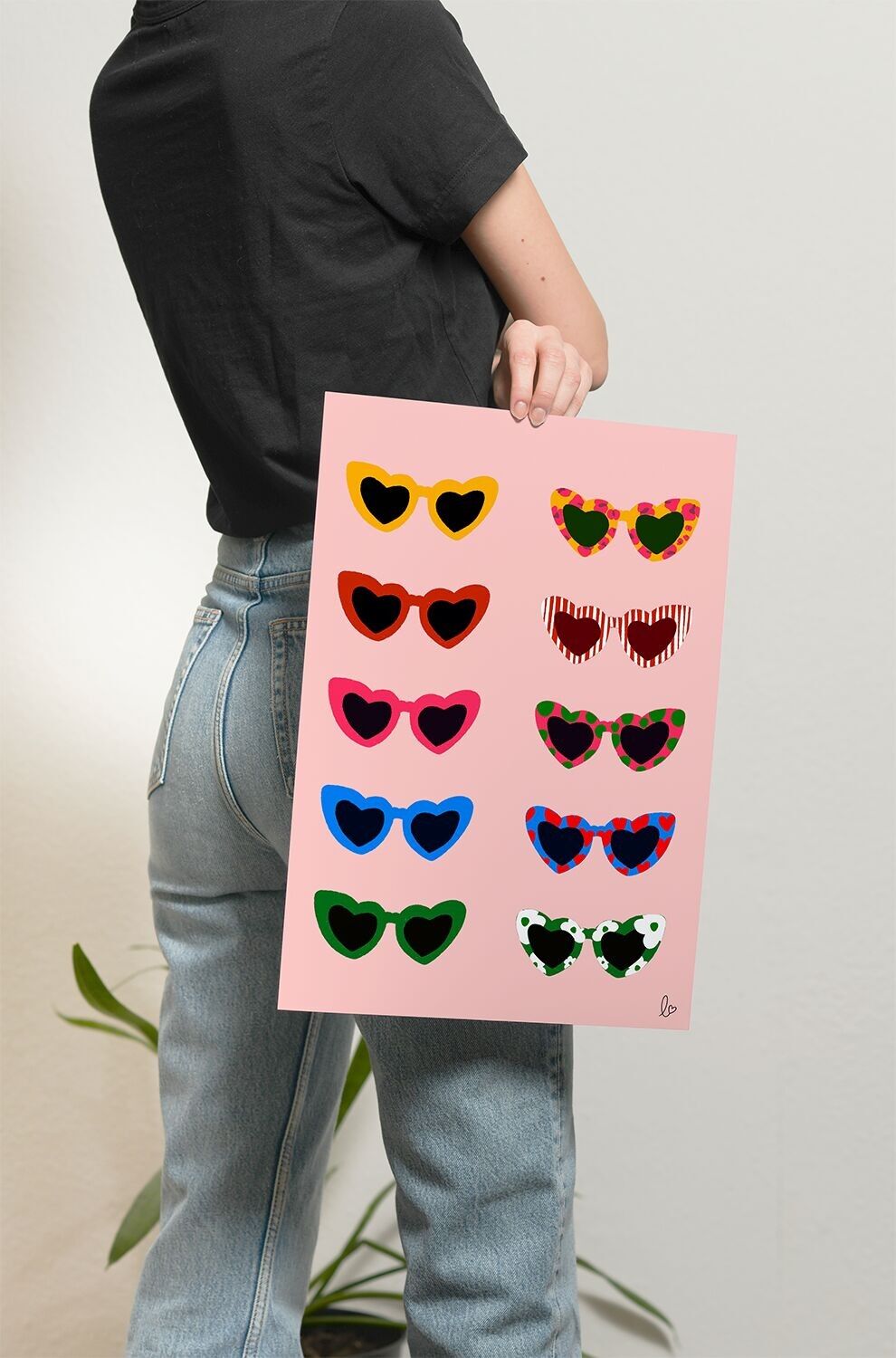 Gläser ! - Illustration - Poster - Optik - Optiker - Zuhause - Lifestyle - hergestellt in Frankreich