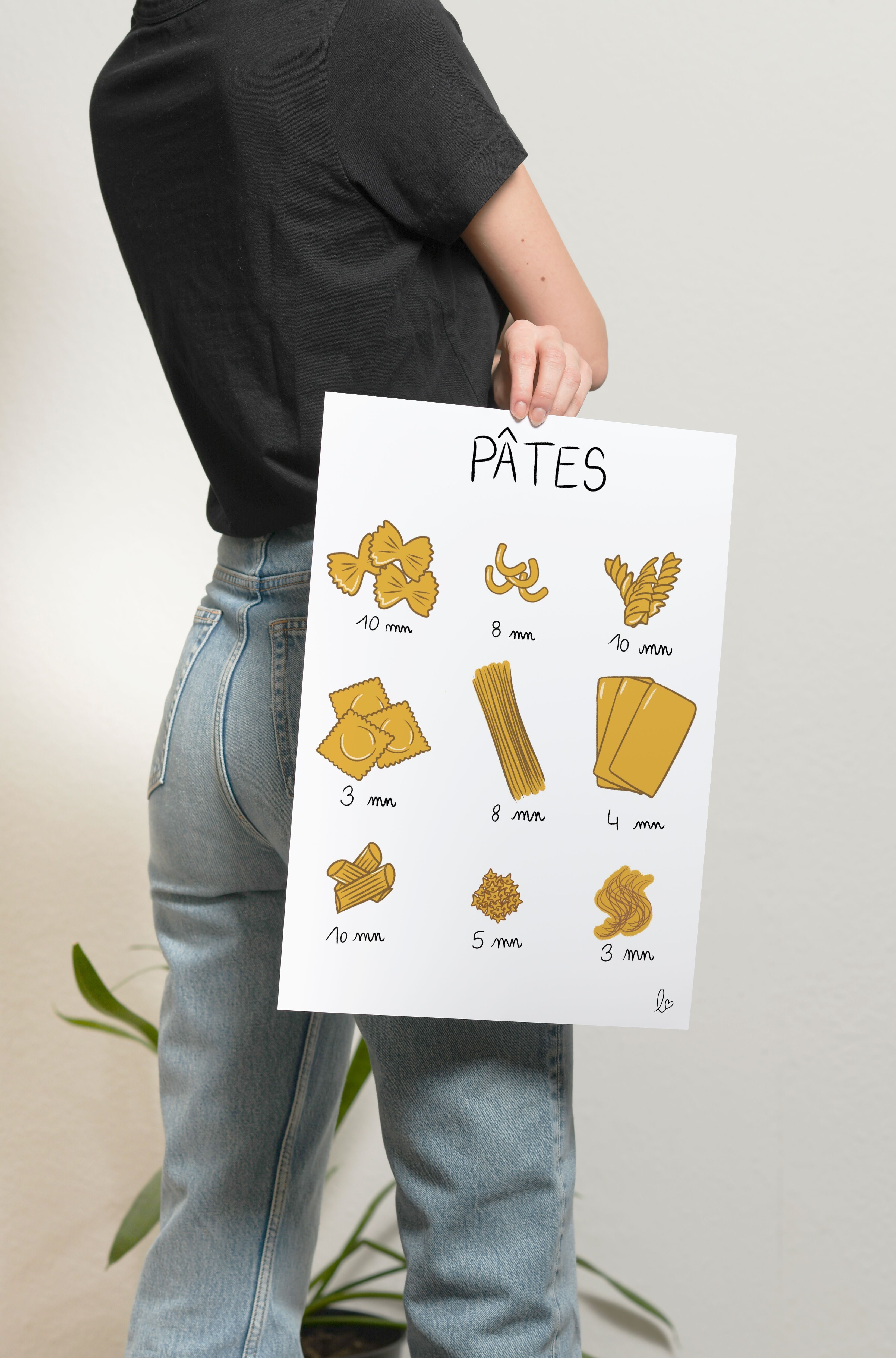 Pasta! - Illustration - Poster - Küche - Restaurant - Italien - Zuhause - Lebensstil - hergestellt in Frankreich