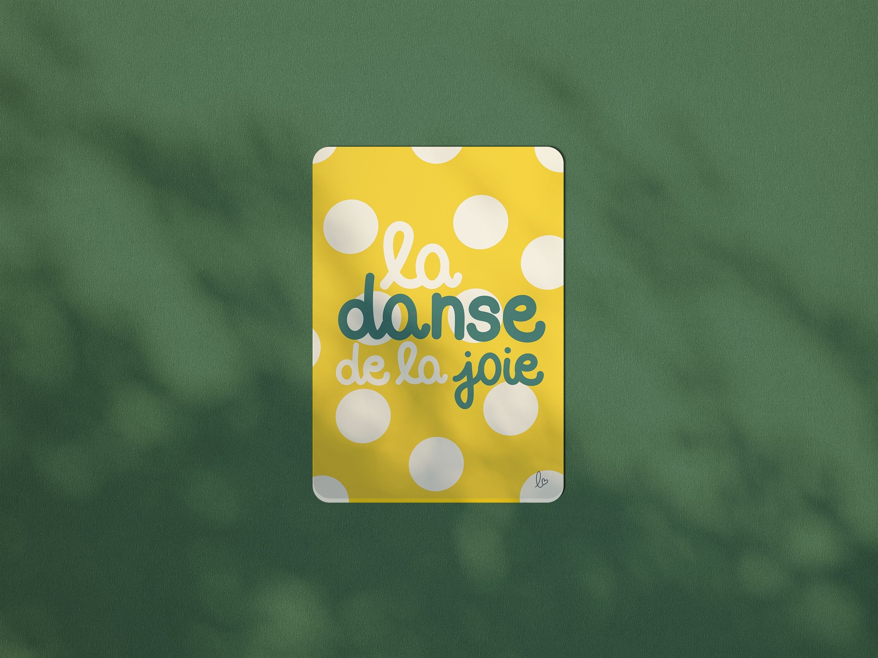 La danza della gioia! - biglietto d'auguri - biglietto di ringraziamento - prodotto in Francia - biglietto decorativo