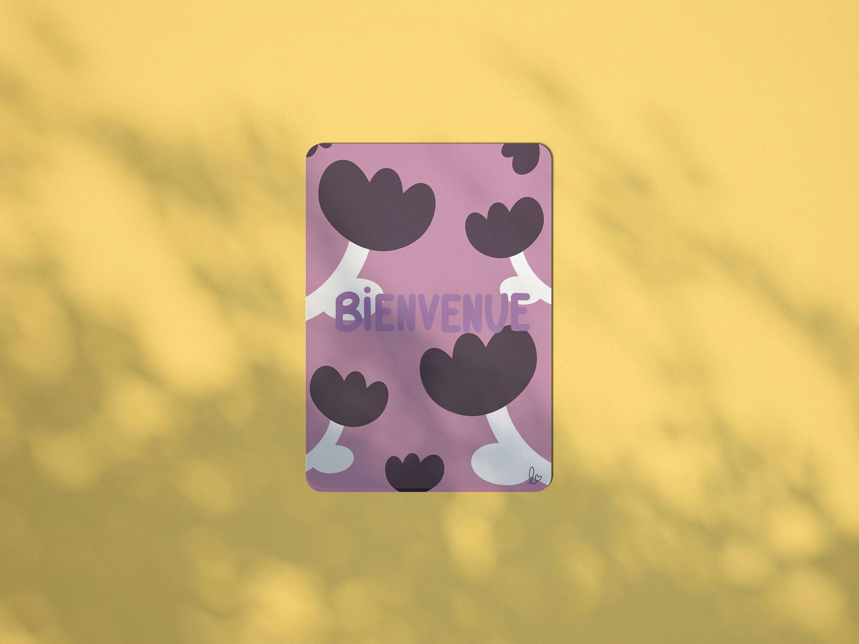 Benvenuto ! - biglietto di nascita - biglietto di benvenuto - fabbricazione francese - biglietto decorativo