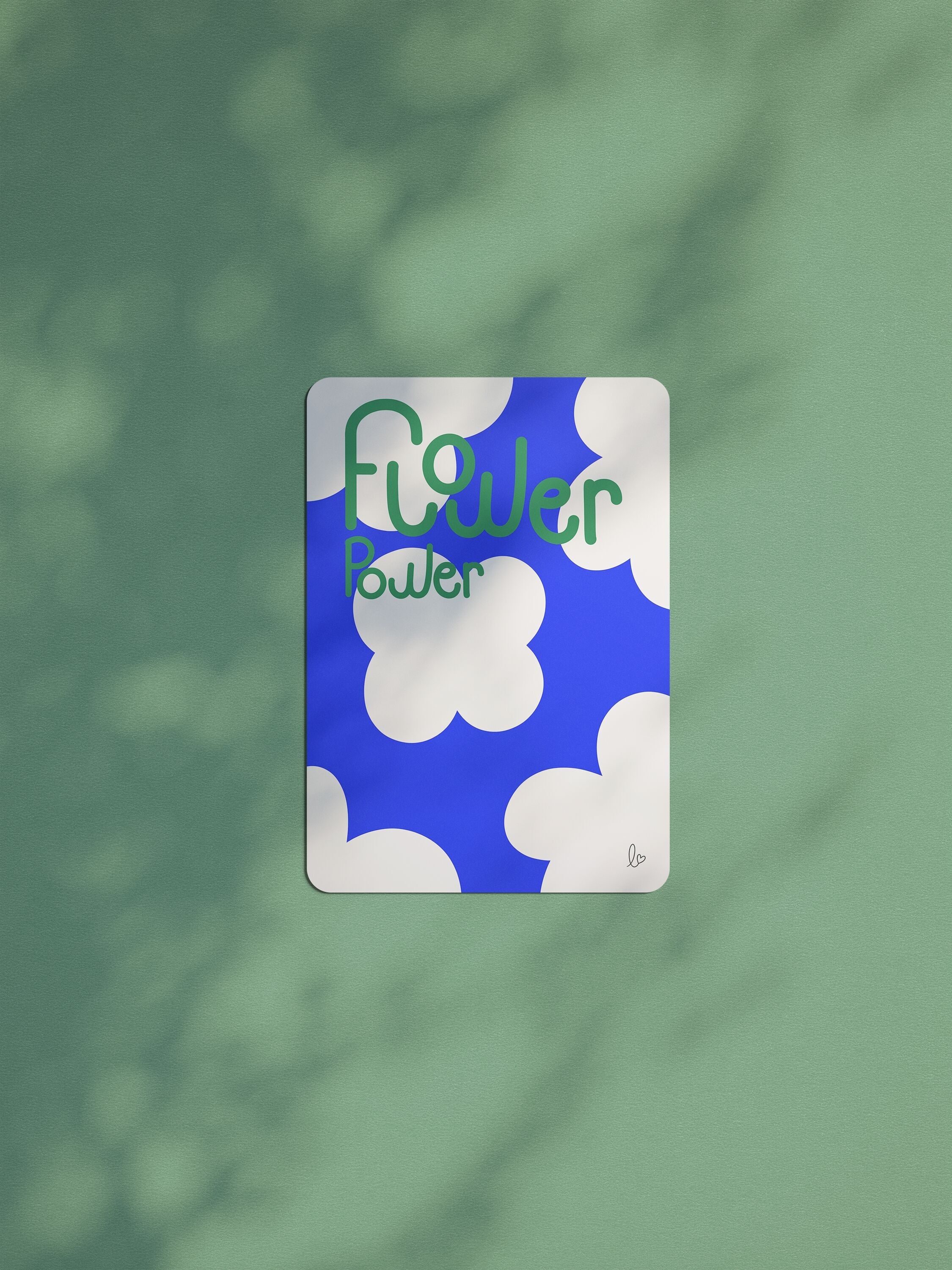 Flower Power – Biglietto d'auguri – Biglietto di ringraziamento – Prodotto in Francia – Biglietto decorativo