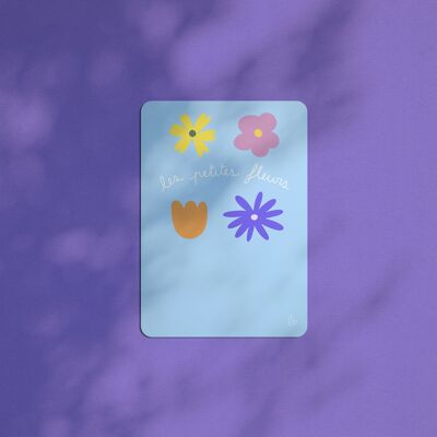 Les petites fleurs - carte anniversaire - carte remerciement - made in france - carte décorative